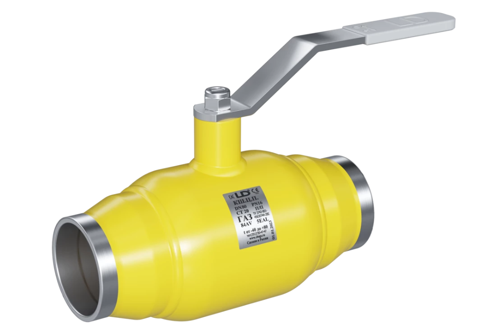 Кран шаровый LD КШЦП Gas 080.025.П/П.02. из стали 20 Ду80 Ру2,5МПа