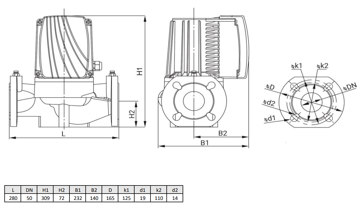 Циркуляционный насос Wellmix WRE BASIC 50-180 F_380V купить по цене "по запросу"