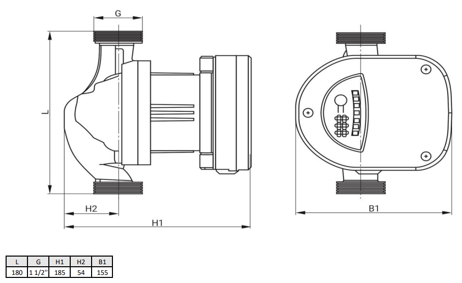 Циркуляционный насос Wellmix WRE 25/120-180 заказать со складов по всей России