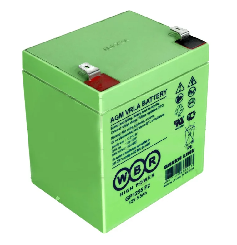 Аккумулятор для ИБП GP1255 WBR 12В, 5,5 Ач