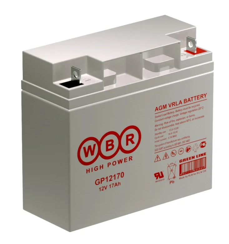 Аккумулятор для ИБП GP12170 WBR 12В, 17 Ач