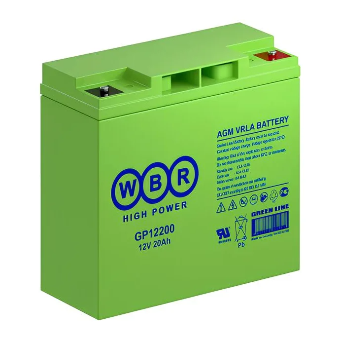 Аккумулятор для ИБП GP12200 WBR 12В 20 Ач