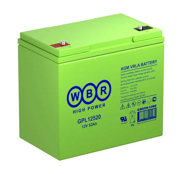 Аккумулятор для ИБП GPL12520 WBR 12В 55 Ач