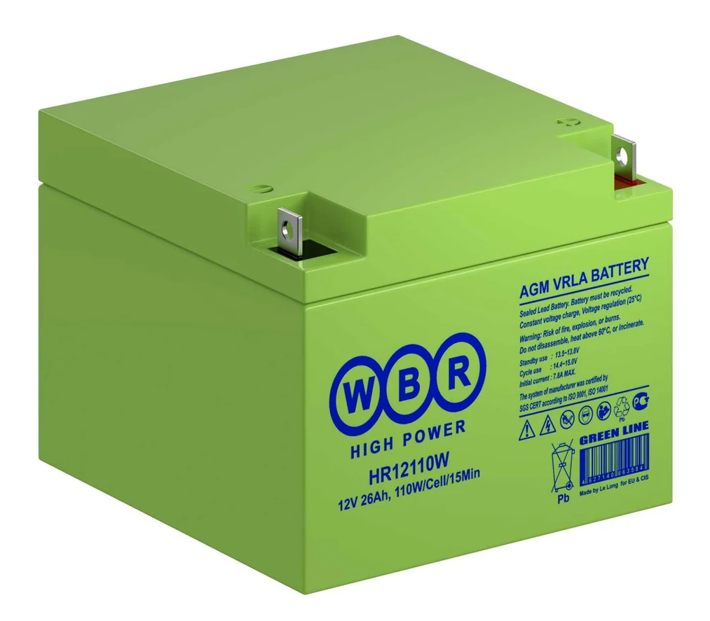 Аккумулятор для ИБП HR12110W WBR 12В 26 АЧ