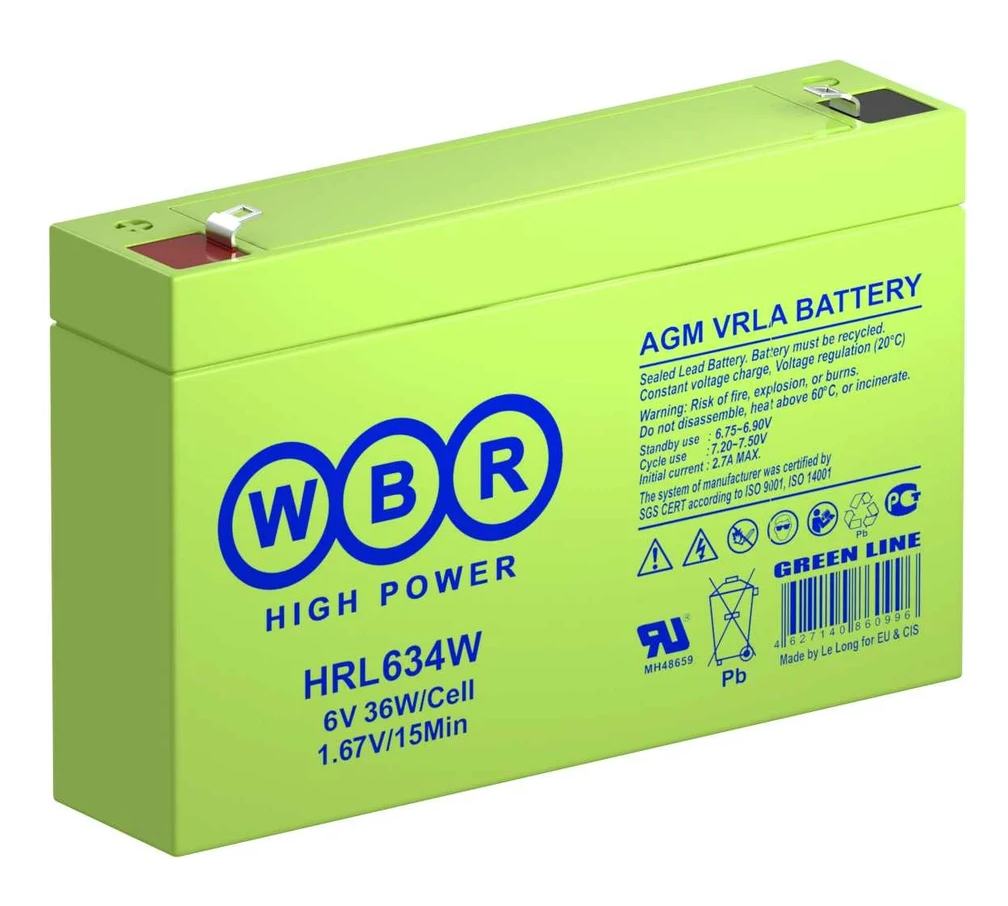 Аккумулятор для ИБП HRL634W WBR 6В 9 Ач