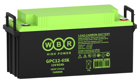 Аккумуляторная батарея карбоновая GPC12-65K WBR 12В 65 Ач