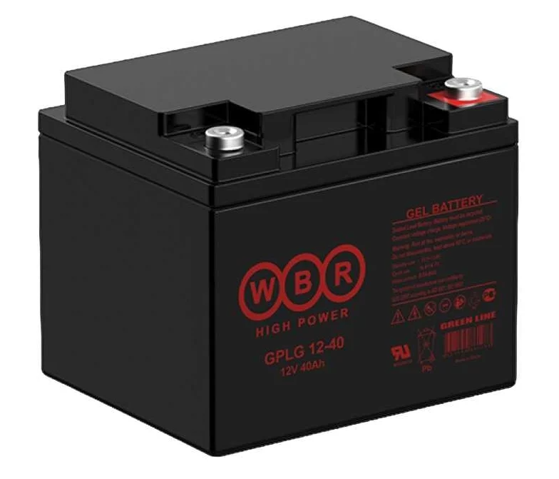 Аккумуляторная батарея гелевая GPLG12-40 WBR 12В 40 Ач