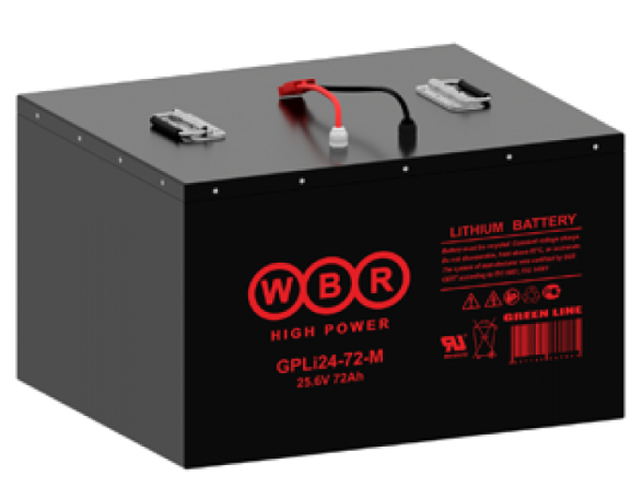 Аккумуляторная батарея литиевая (LiFePO4) GPLi24-72-M WBR 24 В 72 Ач