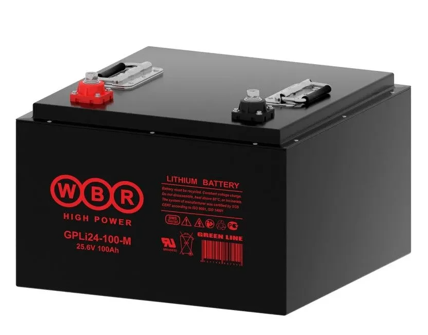 Аккумуляторная батарея литиевая (LiFePO4) GPLi24.0V-100 WBR 25,6В 100 Ач