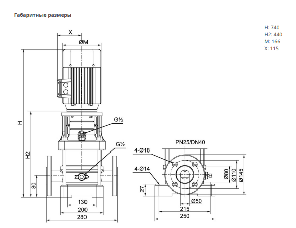 Насос Native MVL 804-3/25/E/3-400-50-2-S1 заказать со складов по всей России