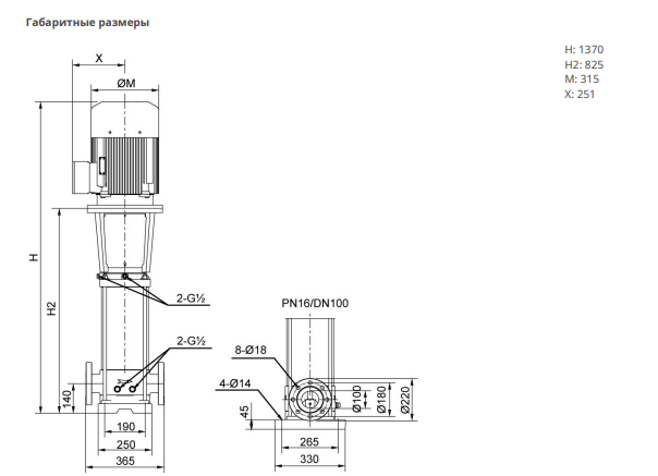 Насос Native MVL 6403-3/16/E/3-400-50-2-S1 купить по цене 599825.1 руб.