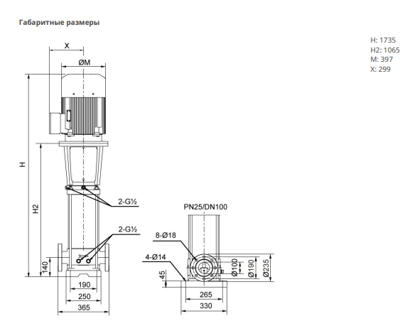 Насос Native MVL 6406-3/25/E/3-400-50-2-S1 заказать со складов по всей России