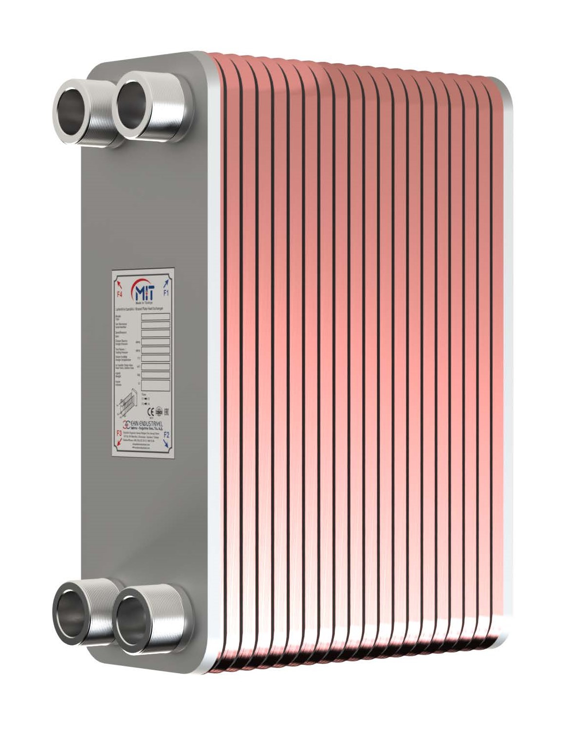 Пластинчатый паяный теплообменник MIT MB-02-20 (45 bar)