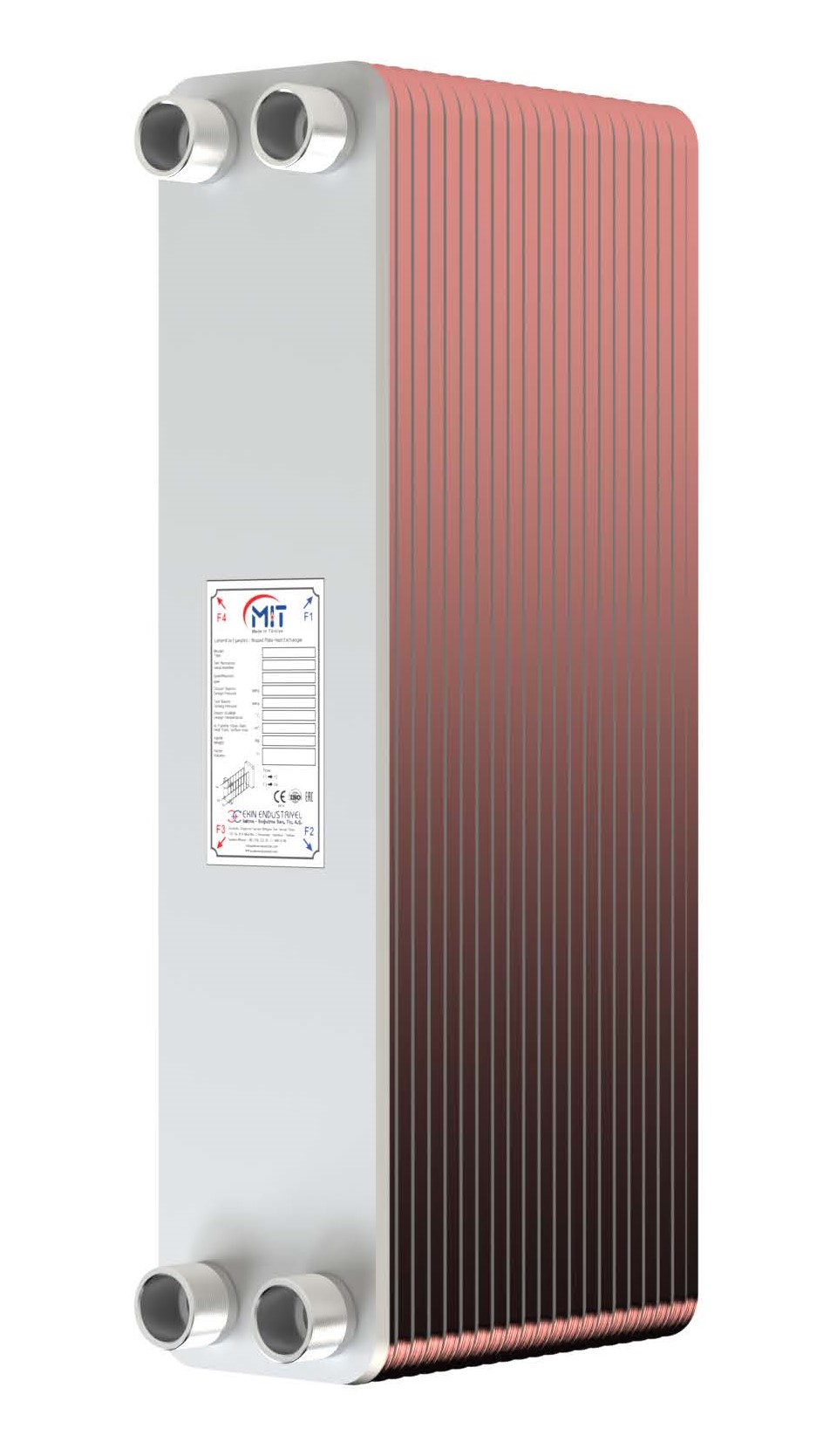Пластинчатый паяный теплообменник MIT MB-08-40 (30 bar)