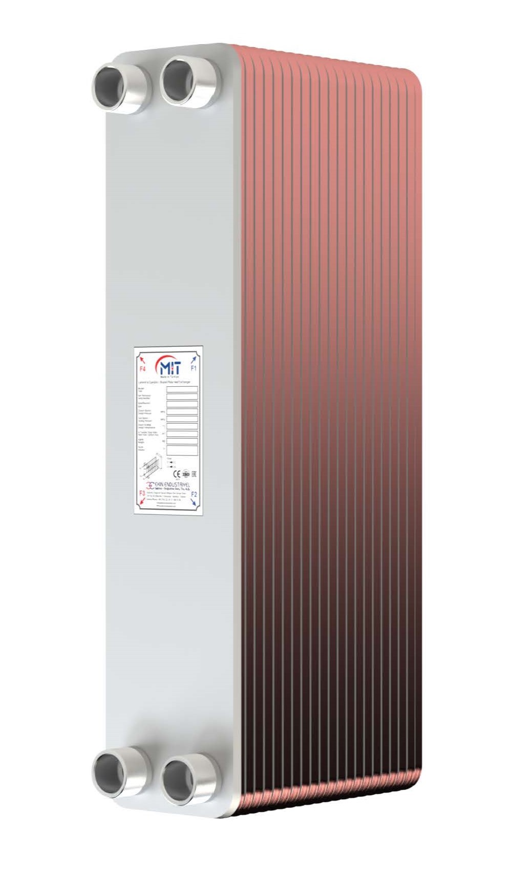 Пластинчатый паяный теплообменник MIT MB-09-90 (45 bar)