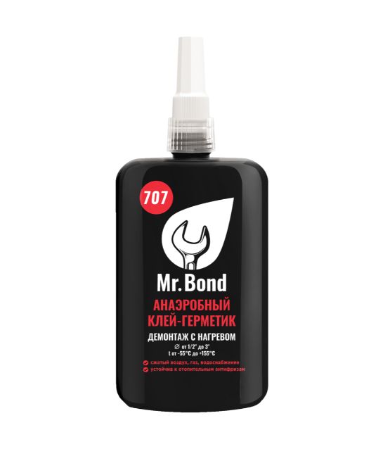 Анаэробный клей-герметик Mr.Bond 707 демонтаж с нагревом QS 250гр