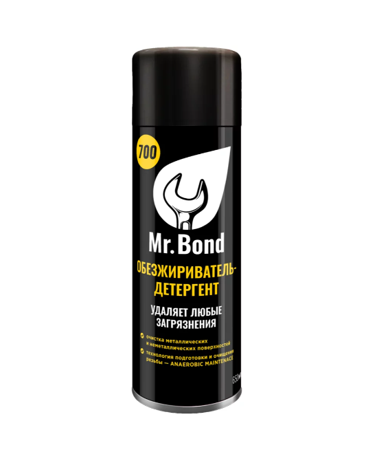 Обезжириватель поверхности резьбы Mr.Bond для анаэробных герметиков QuickSPACER 700 650 мл