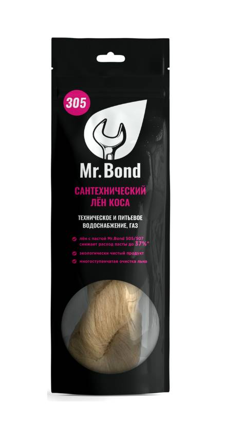 Сантехнический лён Mr.Bond 305 QuickSPACER 100 г