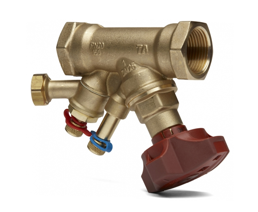 Клапан балансировочный STAD c дренажем G 1/2" DN15 гладкие патрубки PN20 AMETAL wo handwheel