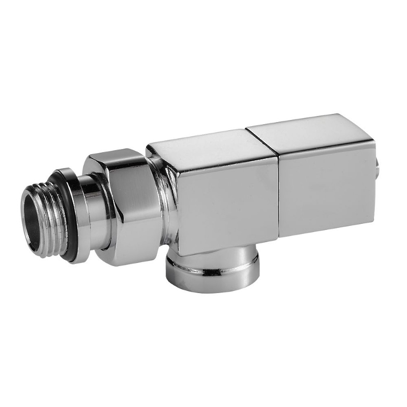 Набор дизайн-вентилей Royal Thermo CUBE осевой (хром) 1/2" заказать со складов по всей России