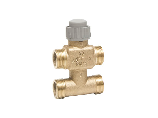 3-х ходовой линейный клапан с байпасом Honeywell, PN16, 3/4", Kvs 2.5, 2//120 °C, 6.5мм