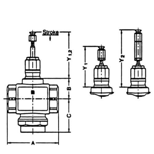 Клапан запорно-регулирующий Honeywell Ру16 Ду15 2-х ходовой линейный V5011R1026 заказать со складов по всей России