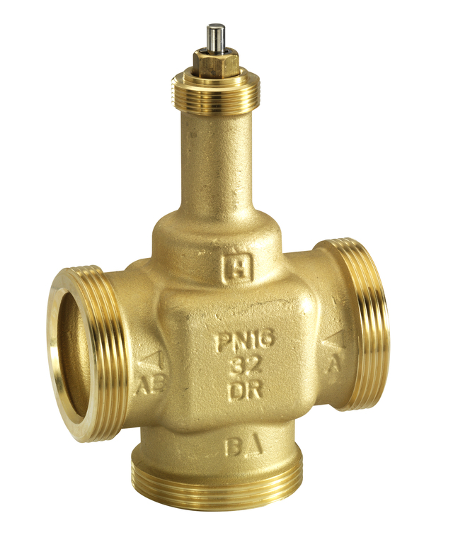 Клапан регулирующий 3-х ходовой линейный Honeywell, PN16, DN25, 1 1/2", Kvs 6.3, 6,5мм, 2…130 °C купить с доставкой по РФ