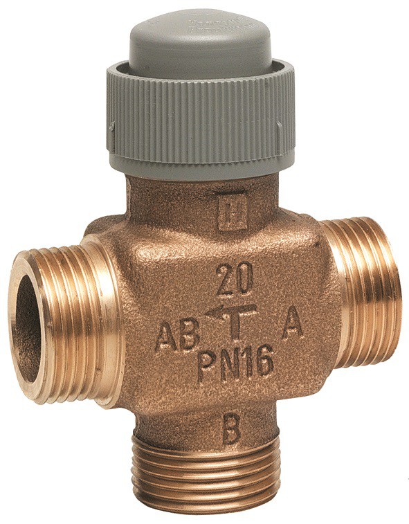 3-х ходовой линейный клапан Honeywell, PN16, 3/4", Kvs 2.5, 6.5мм, 2//120 °C
