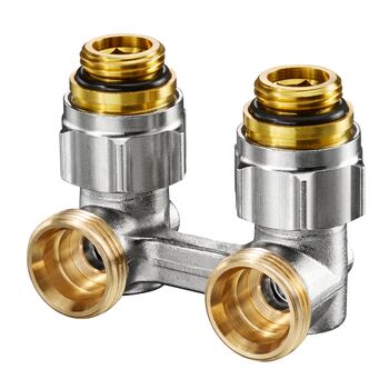 Вентиль Oventrop Multiflex F ZB угловой ½ НР x  ¾ НР купить с доставкой по РФ