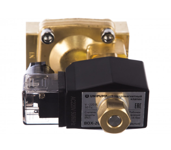 Клапан электромагнитный Unipump BOX-20 3/4" купить по цене 5446 руб.