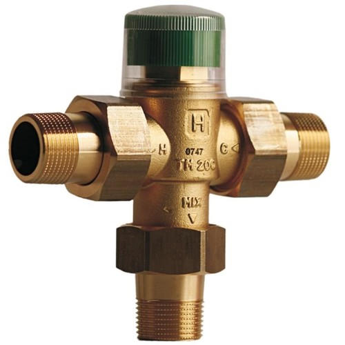 Термосмесительный клапан Honeywell с защитой от ошпаривания, 3/4", 30 - 60 С