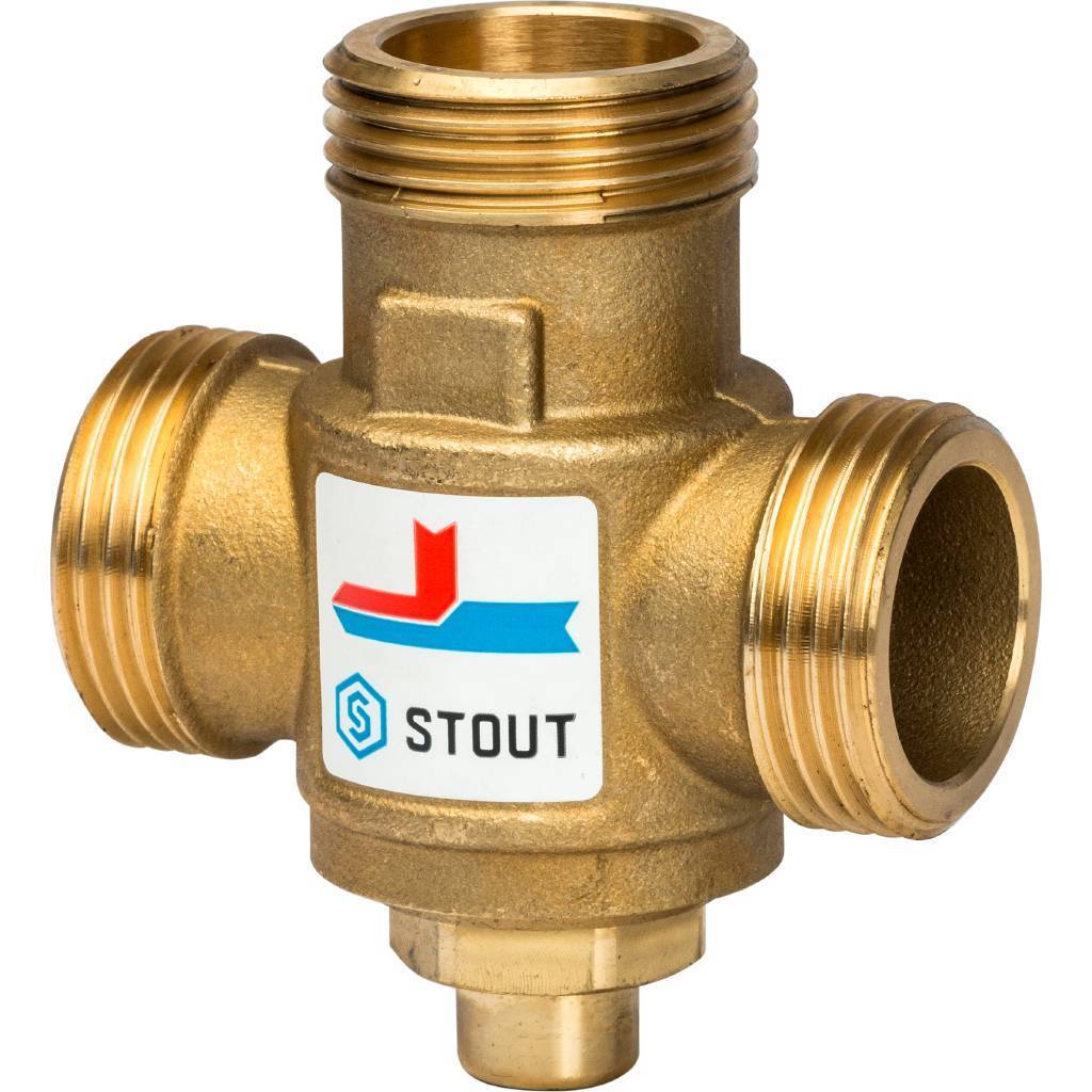 Термостатический смесительный клапан STOUT  1 1/4  70°С