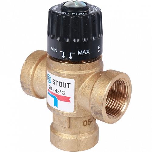 Термостатический смесительный клапан STOUT SVM-0120-164320 3/4 НР