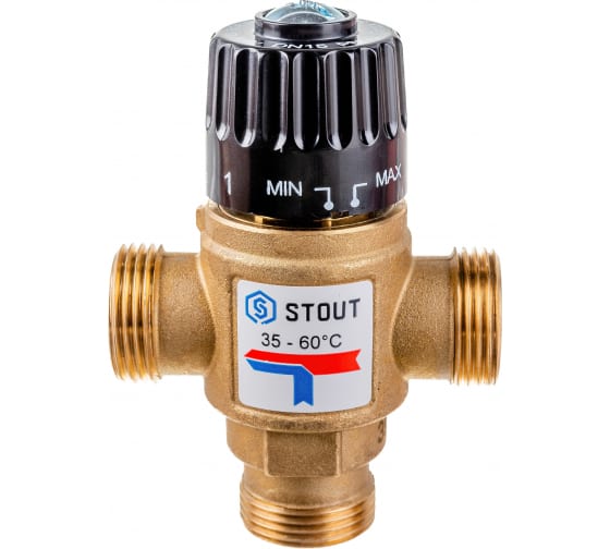 Термостатический смесительный клапан STOUT SVM-0120-166020 3/4 НР