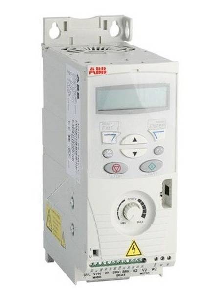Преобразователь частоты ABB ACS150-03E-05A6-4 2.2 кВт, 380В, 3 фазы, IP20 (с панелью управления)