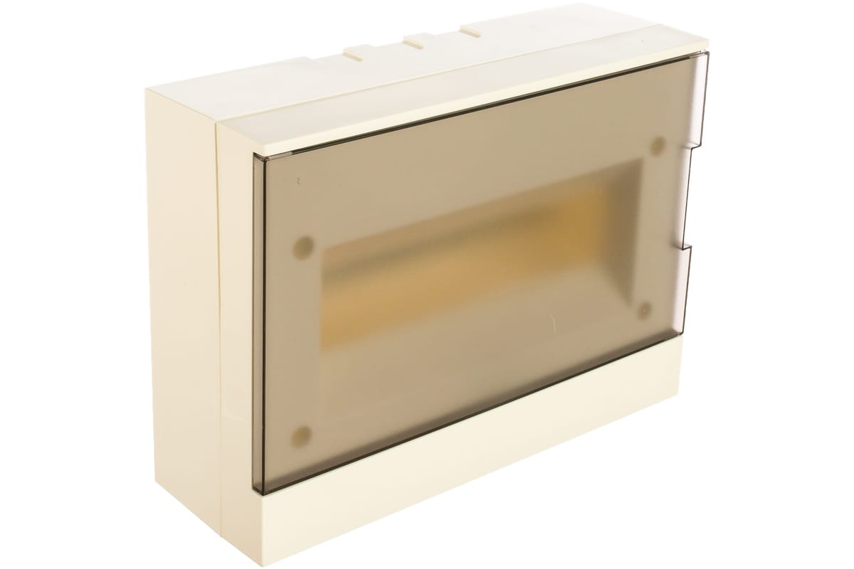 Бокс настенный ABB Basic E 12М сер. прозр. дверь (с клемм) 1SZR004002A2204