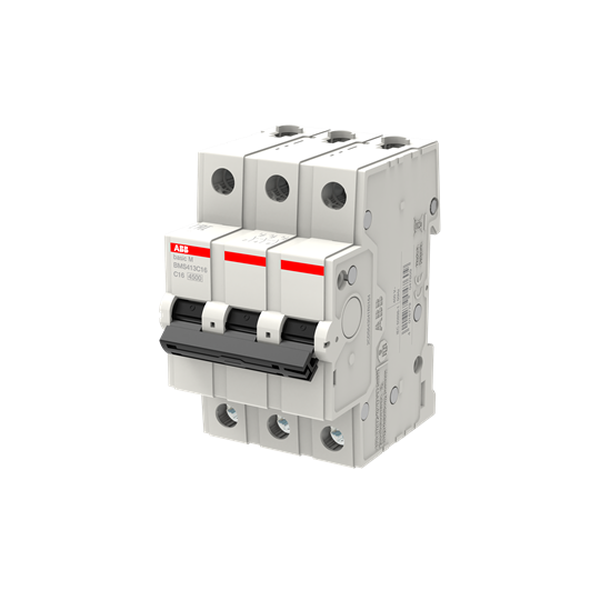 Выключатель автоматический модульный ABB 3п C 16А 4.5кА Basic M BMS413C16