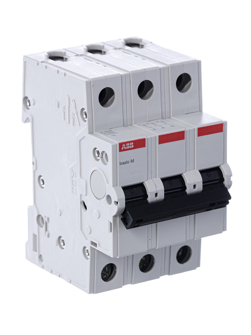 Выключатель автоматический модульный ABB 3п C 40А 4.5кА Basic M BMS413C40 оформить заказ с доставкой с ближайшего склада