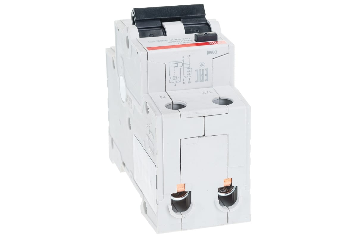 Автоматический выключатель дифференциального тока ABB BMR415C32 2п С 32А 30мА 4.5кА тип AC Basic M оформить заказ с доставкой с ближайшего склада