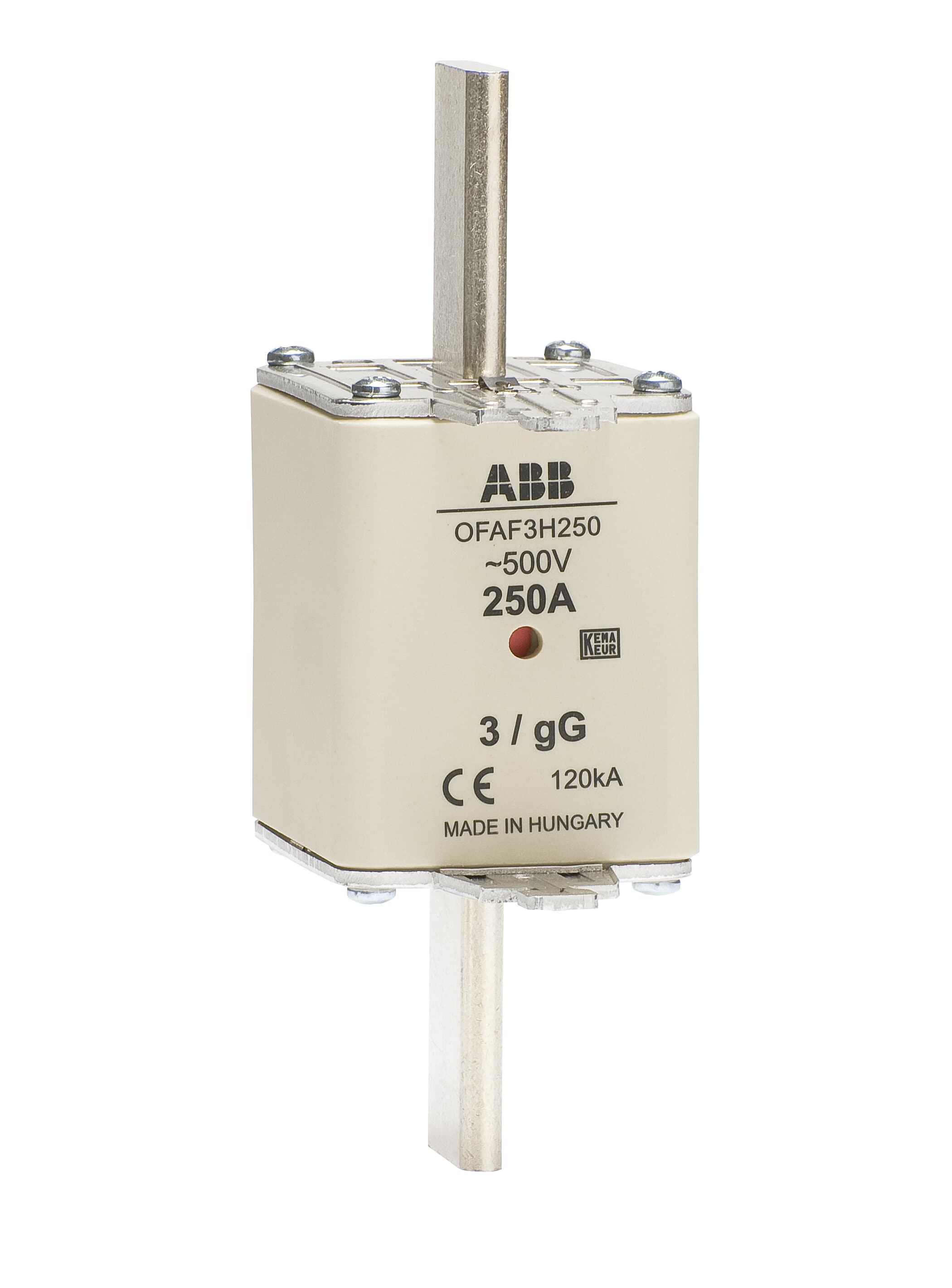 Плавкая вставка ABB 630А размер 3 тип gG 500В AC 1SCA022627R7160 OFAF3H630 купить с доставкой по РФ