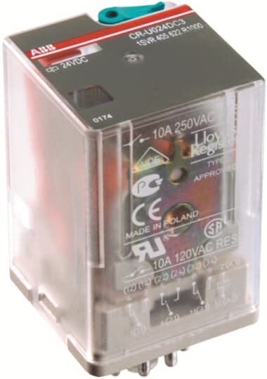 Реле ABB CR-U110DC2L 110B DC 2ПК (12A)
