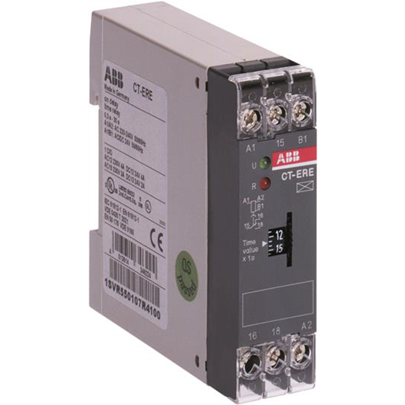 Реле времени ABB CT-ERE 24В AC/DC 220-240В AC (0.3-30мин) 1ПК 1SVR550107R5100