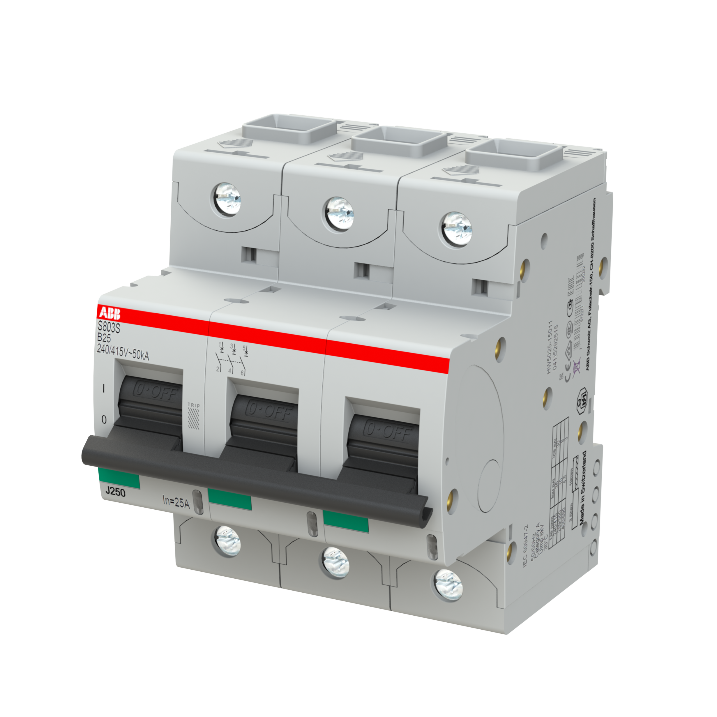Автоматический выключатель ABB 3-полюсный S803P-C100