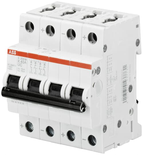 Выключатель автоматический модульный ABB 4п Z 2А 10кА S204M Z2UC 2CDS274061R0278 купить с доставкой по РФ