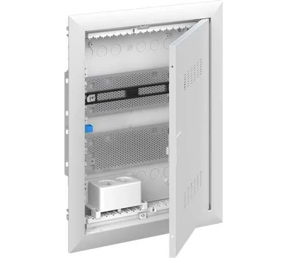 Щитовое оборудование ABB UK620MV Шкаф мультимедийный с дверью с вентиляционными отверстиями и DIN-рейкой UK620MV (2 ряда)