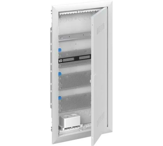 Щитовое оборудование ABB UK640MV Шкаф мультимедийный с дверью с вентиляционными отверстиями и DIN-рейкой (4 ряда)