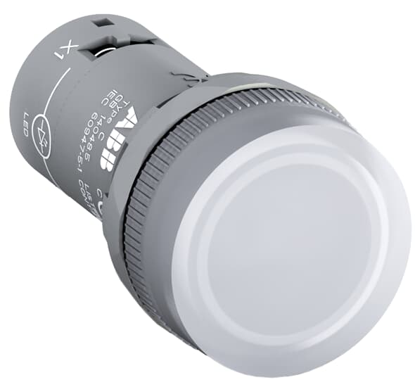 Лампа ABB CL2-502C белая со встроенным светодиодом 24В AC/DC 1SFA619403R5028
