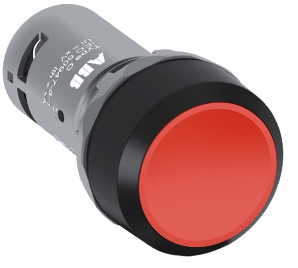 Кнопка CP1-10R-10 ABB красная без фиксации  