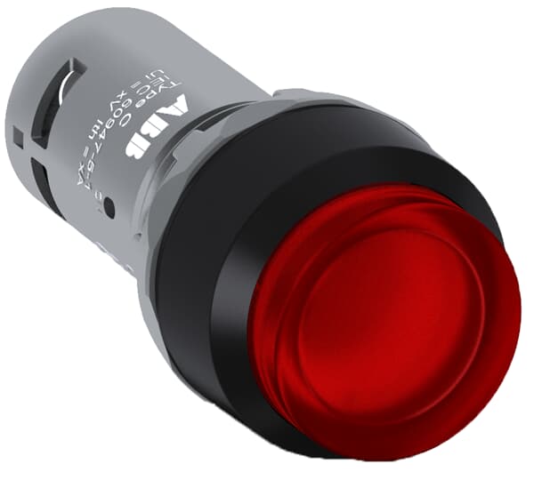 Кнопка ABB с подсветкой CP3-13R-01 с выступающей клавишей без фиксации 1НЗ