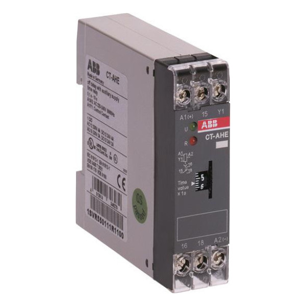 Реле времени ABB CT-AHE временной диапазон 3..300с